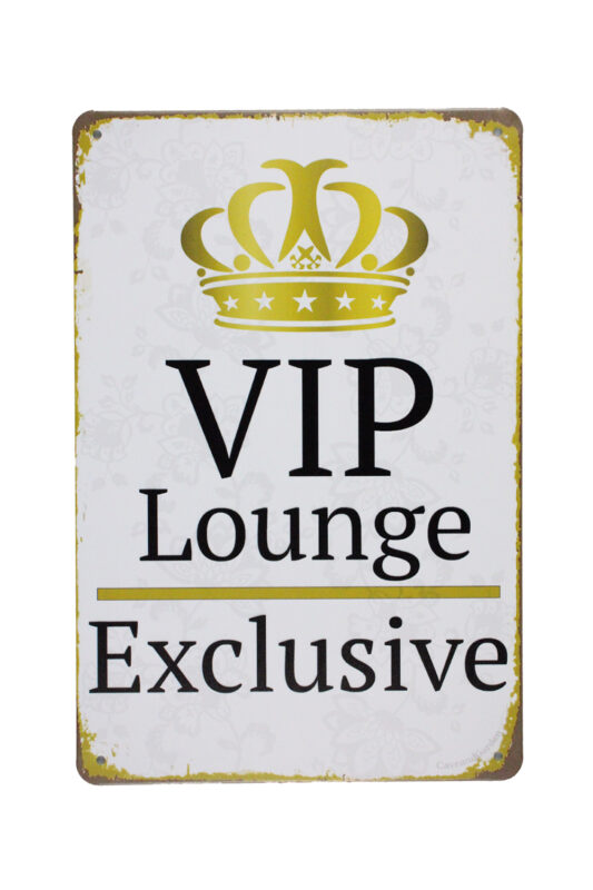 Metalen bord Vip lounge wit 2