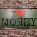 Metalen bord Money — foto 2