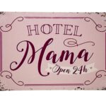 Metalen bord Hotel mama
