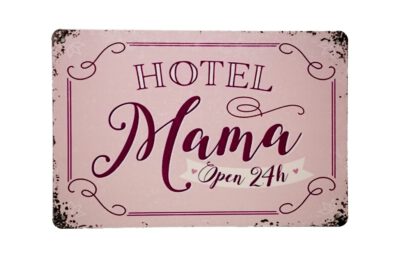 Metalen bord Hotel mama
