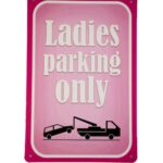 Metalen bord Ladies parking