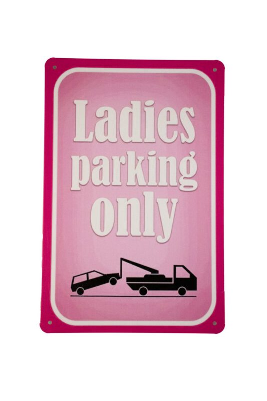 Metalen bord Ladies parking