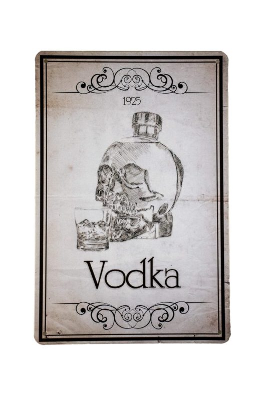 Metalen bord Vodka 1925