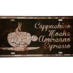 Metalen bord Cappuchino