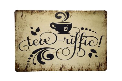 Metalen bord Tea riffic