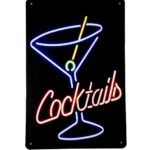 Metalen bord Cocktails