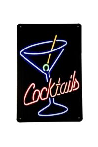 Metalen bord Cocktails