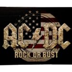 Metalen bord ACDC Rock