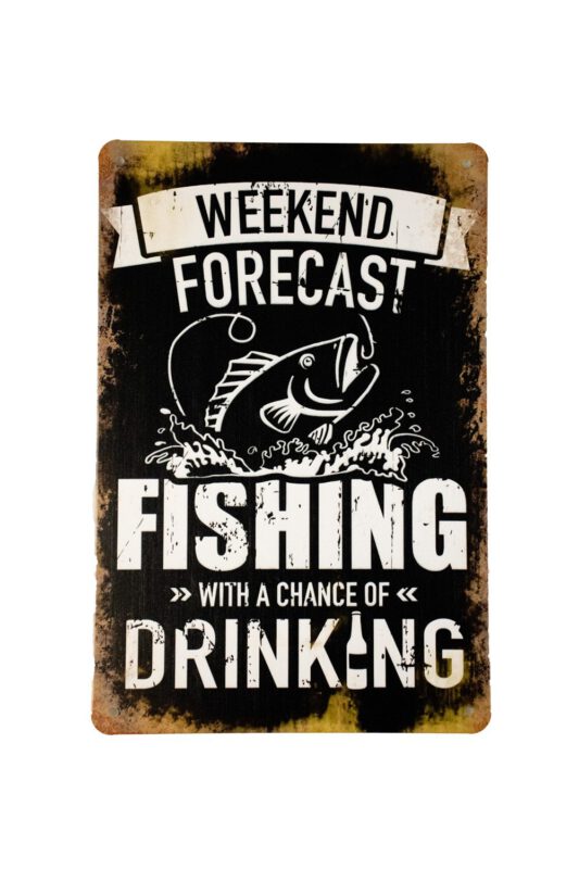 Metalen bord Weekend Forecast