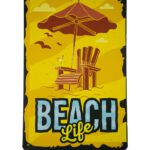 Metalen bord Beach Life