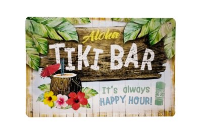 Metalen bord Aloha tiki bar