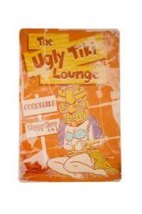 Metalen bord The ugly tiki