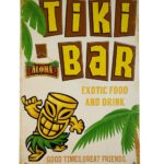 Metalen bord Tiki bar exotic