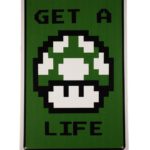 Metalen bord Get a life — foto 1