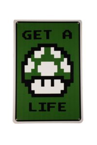 Metalen bord Get a life