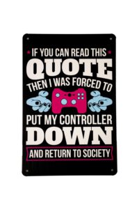 Metalen bord If you can read this
