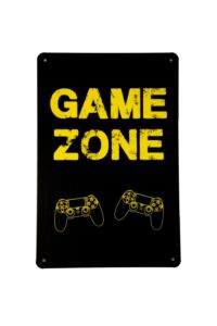 Metalen bord Game zone