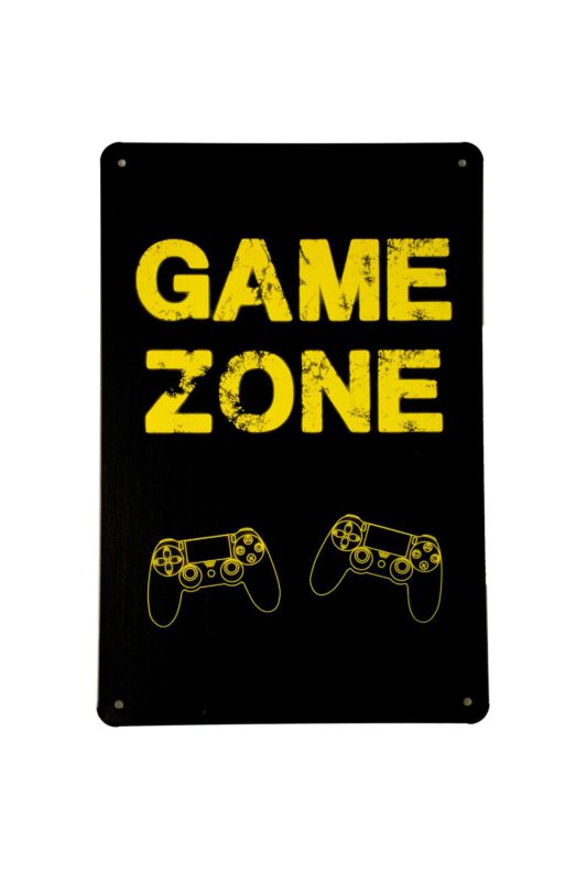 Metalen bord Game zone