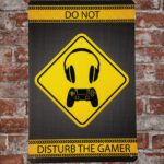 Metalen bord Do not disturb gamer — foto 2