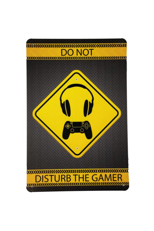 Metalen bord Do not disturb gamer