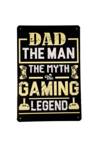 Metalen bord Dad the gaming legend