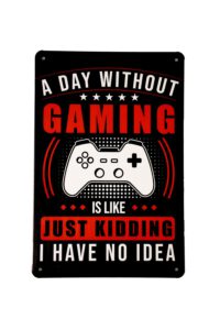 Metalen bord A day without gaming