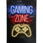 Metalen bord Gaming zone led