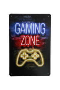 Metalen bord Gaming zone led