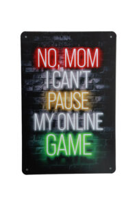 Metalen bord No mom