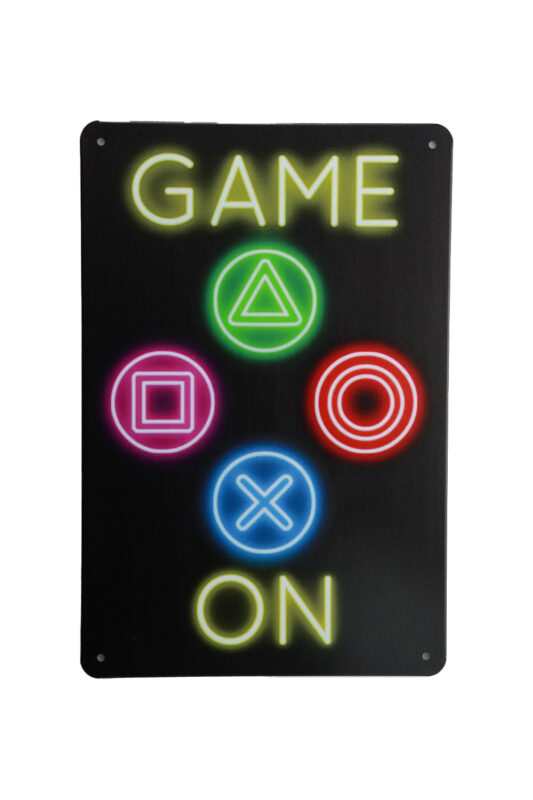 Metalen bord game on