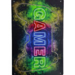 Metalen bord Gamer