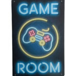 Metalen bord Game room