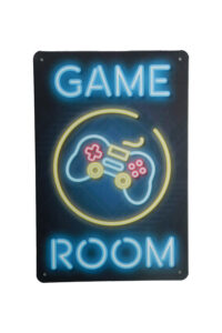 Metalen bord Game room