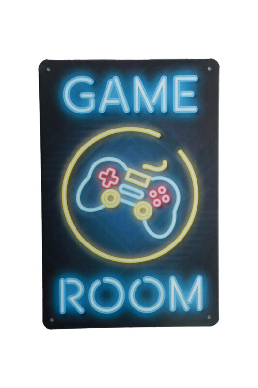 Metalen bord Game room