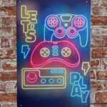 Metalen bord Lets play — foto 2
