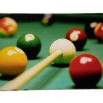 Metalen bord Poolballen