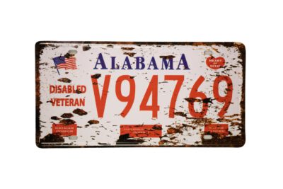 Metalen bord Alabama Veteran