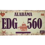 Metalen bord Alabama