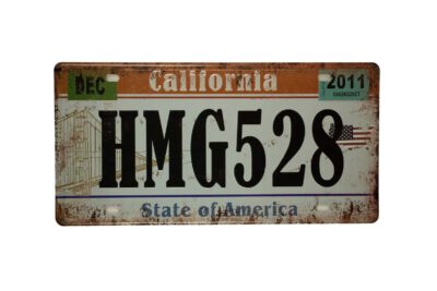 Metalen bord California