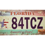 Metalen bord Florida — foto 1