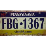 Metalen bord Pennsylvania