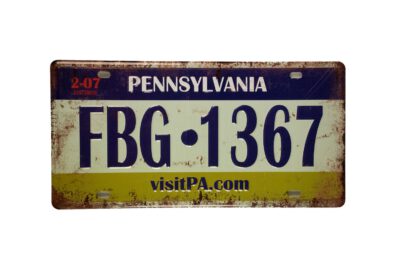 Metalen bord Pennsylvania