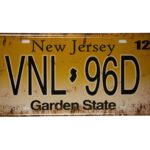 Metalen bord New Jersey
