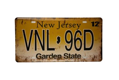 Metalen bord New Jersey