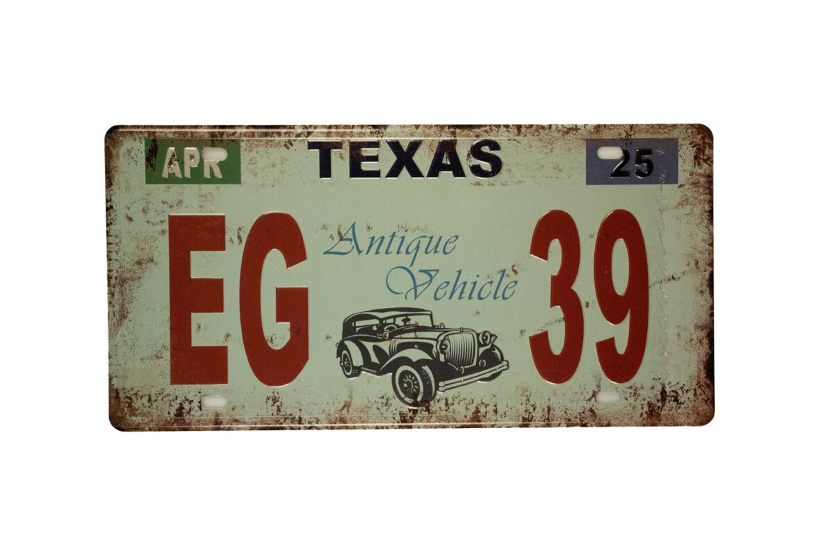Metalen bord Texas
