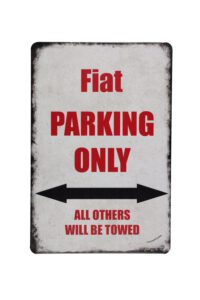 Metalen bord Fiat parking 2