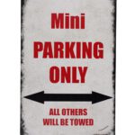 Metalen bord Mini parking 2