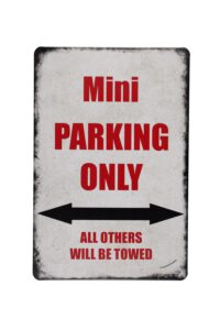 Metalen bord Mini parking 2