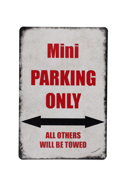 Metalen bord Mini parking 2