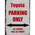 Metalen bord Toyota parking 2 — foto 1